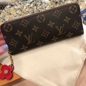 Louis Vuitton Clemence MNG Flower Wallet